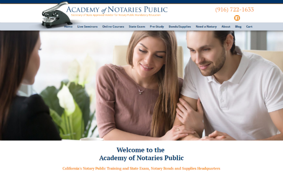 Visit the Academy of Notaries Public. Opens new window.