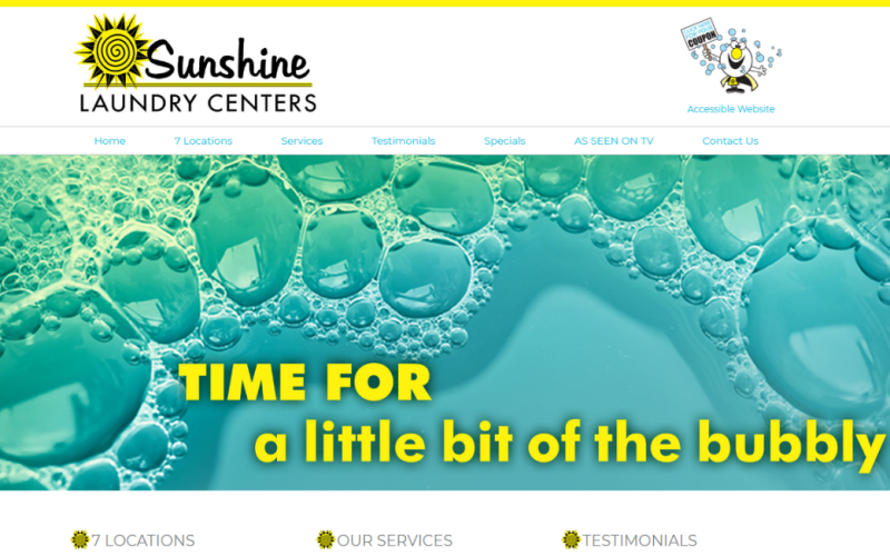 Visit SunshineLaundries.com. Opens new window.
