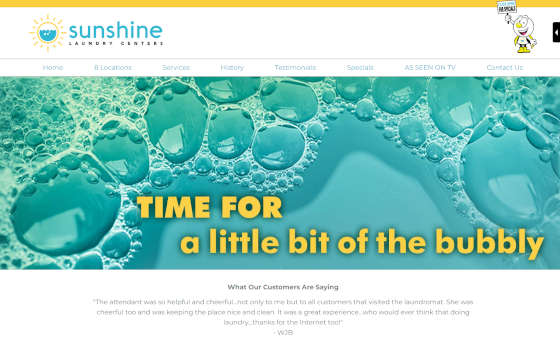 Sunshine Laundry Cleaners. This link opens new window.