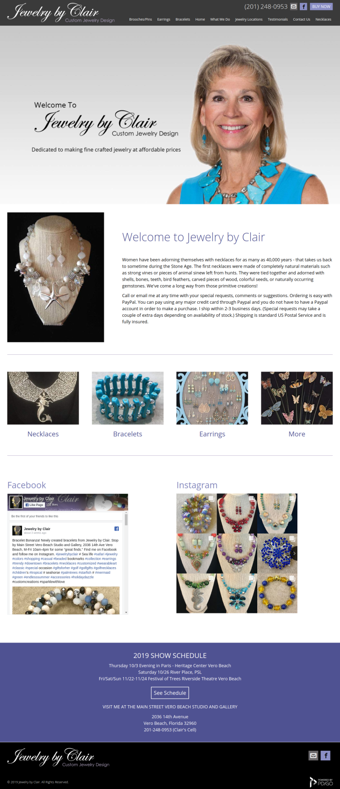 Jewelry by Clair. Opens new window.